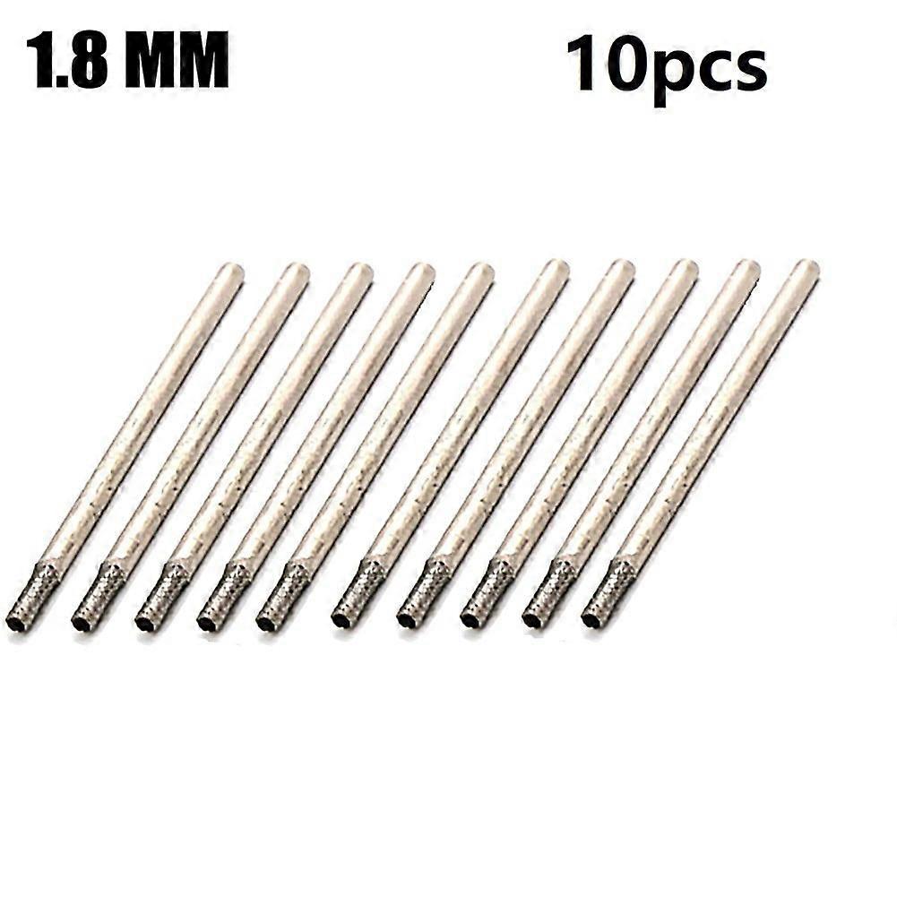 10 Pcs 1.8mm Rotary Diamond Burr Core Drill Bit Engraving 2.35mm for Glass Tile