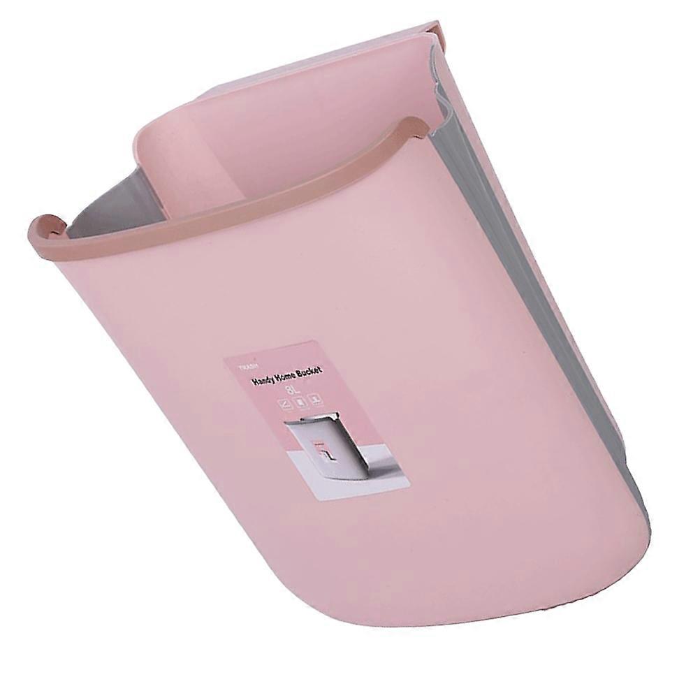 Folding Rubbish Bin Plastic Garbage Container Rectangular Shape For Travelers Home 1Pcs