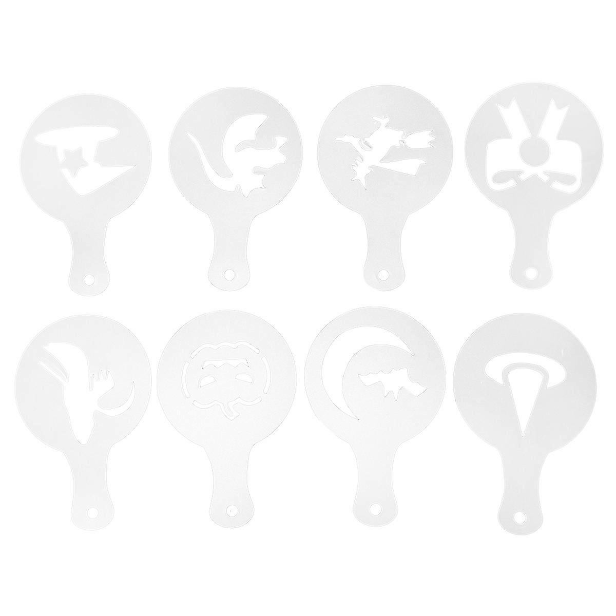 Coffee Decorating Stencils Plastic for Halloween Latte Art 96Pcs Set