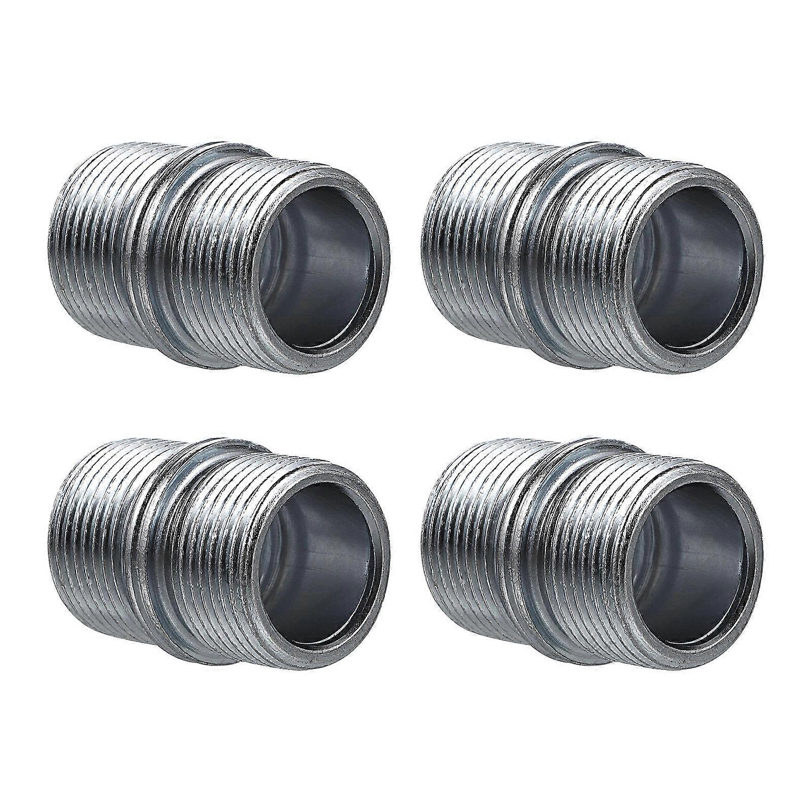 Rack Nut Connector for Shelves Double Head Support 4Pcs Silver