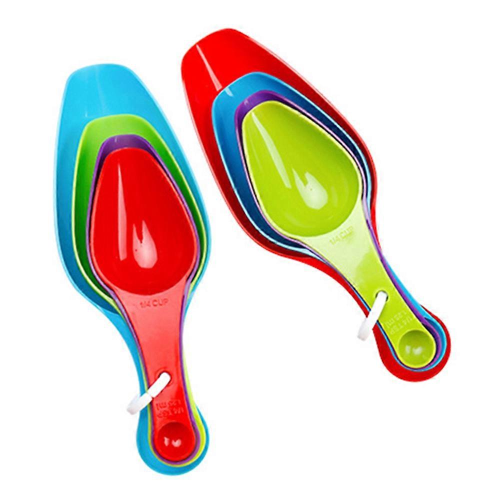 Baking Measuring Spoon Plastic Kitchen Spoon for 4Sets Use