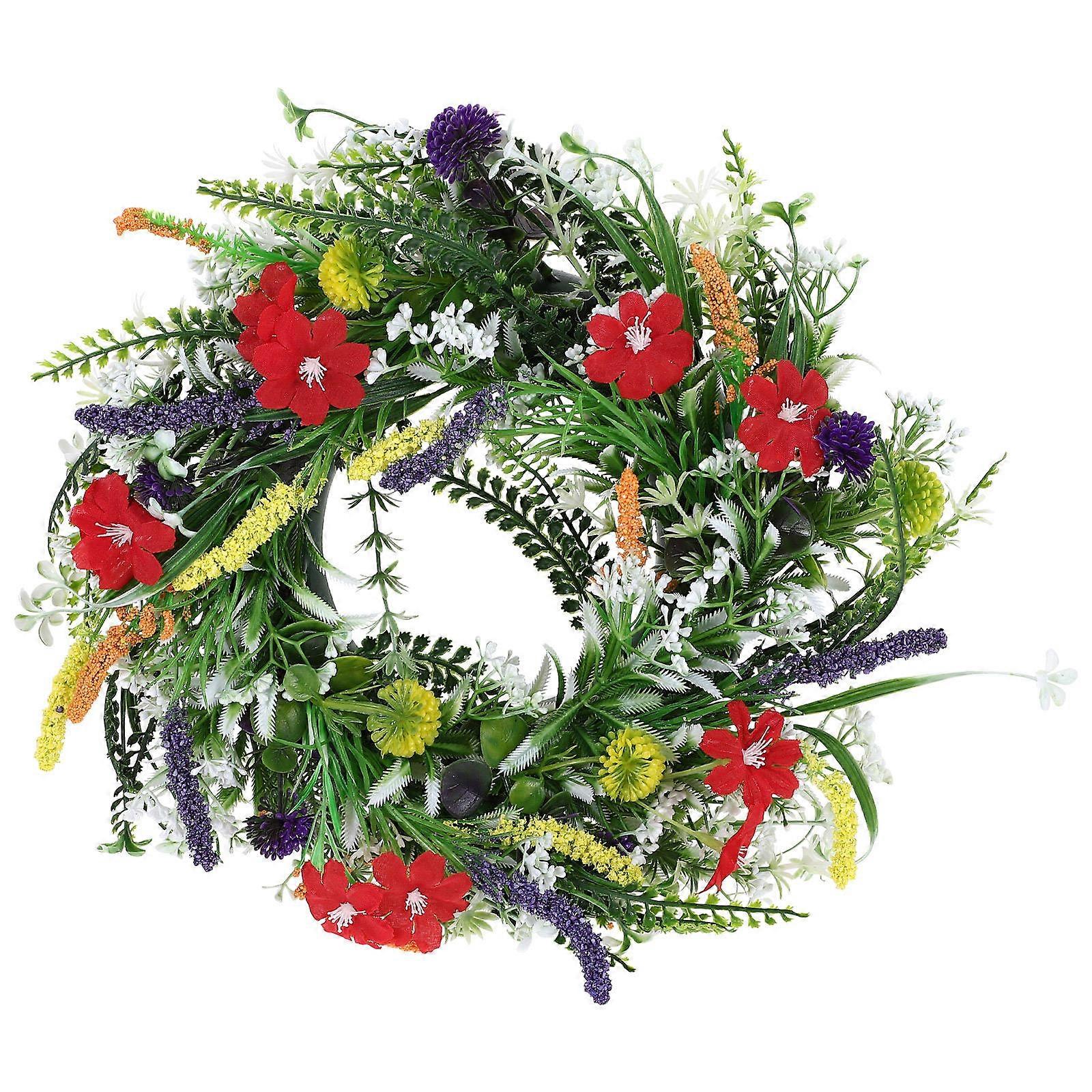Decorative Artificial Door Wreath for Spring Floral Use 2Pcs Bundle