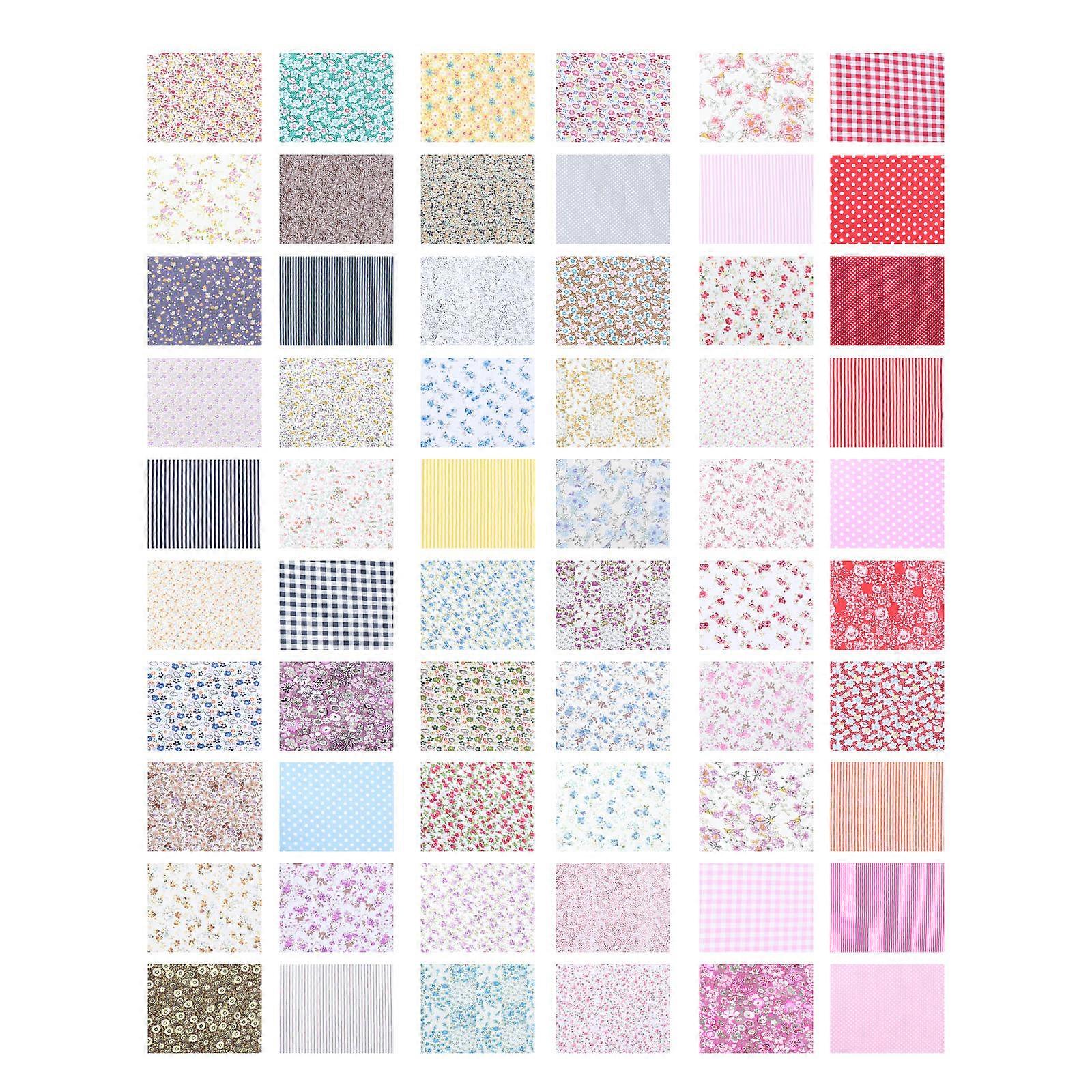 Floral Precut Fabric Sheets 25cm X 20cm Ideal For Kids And Crafters In 180Pcs Quantity