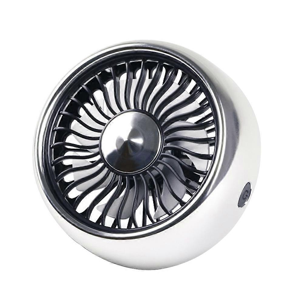 Fan Thin Fan for in-Car Cooling 3Pcs Silver Air Conditioning