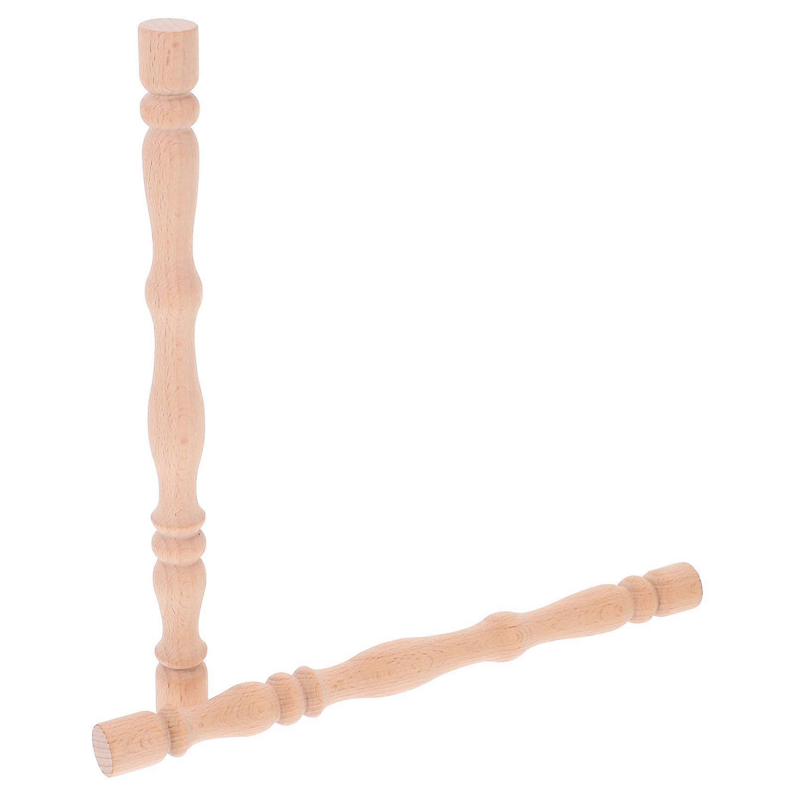 Wood Roman Column Pillars for Home Decor 4Pcs Polished Solid Craft