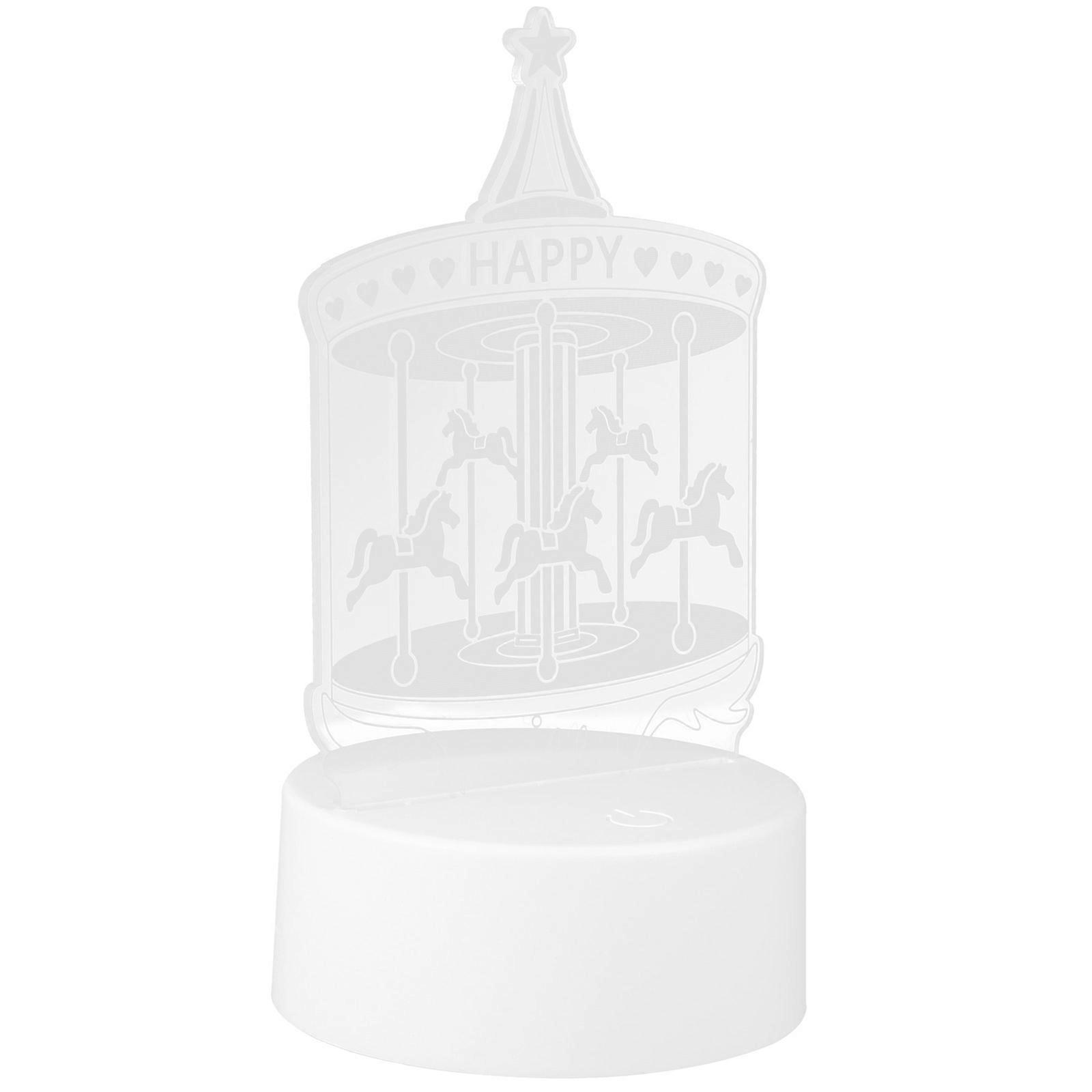 Table Light Decor Unique LED Light for Christmas 6Pcs Transparent Romantic