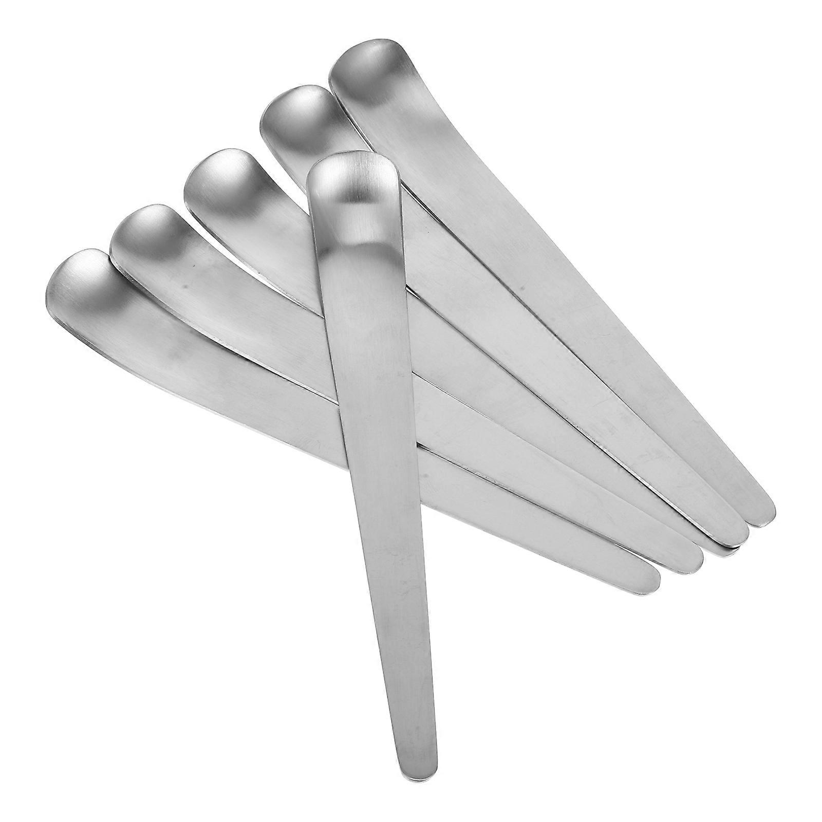 Cucchiaio per gelato in acciaio inossidabile, agitatore per uso domestico, set da 18 pezzi in argento