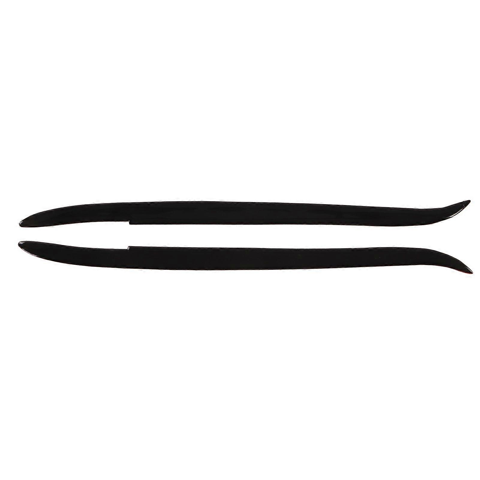 2 Pcs Headlight Eyebrow Glossy Black Trim Front Left Right Decoration for E39 19972003