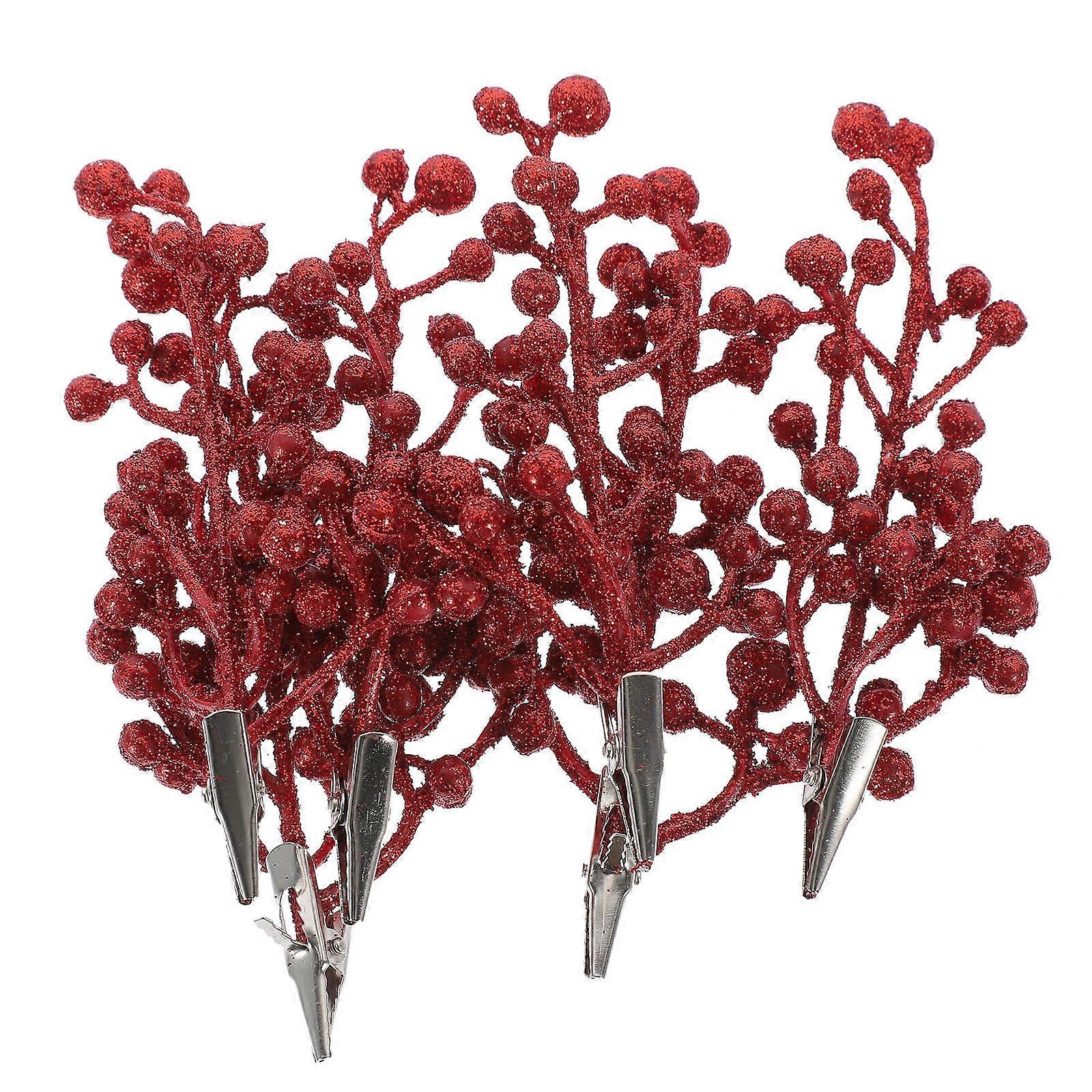 Artificial Berry Stems Christmas Tree Decor for Decoration 18Pcs Set