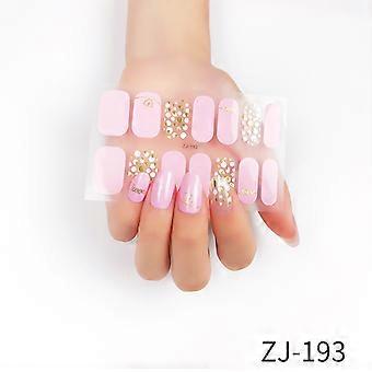 Assorted Checkerboard Matte Striped Frosted Nail Stickers with Nail File, Full Coverage Nail Art Decals