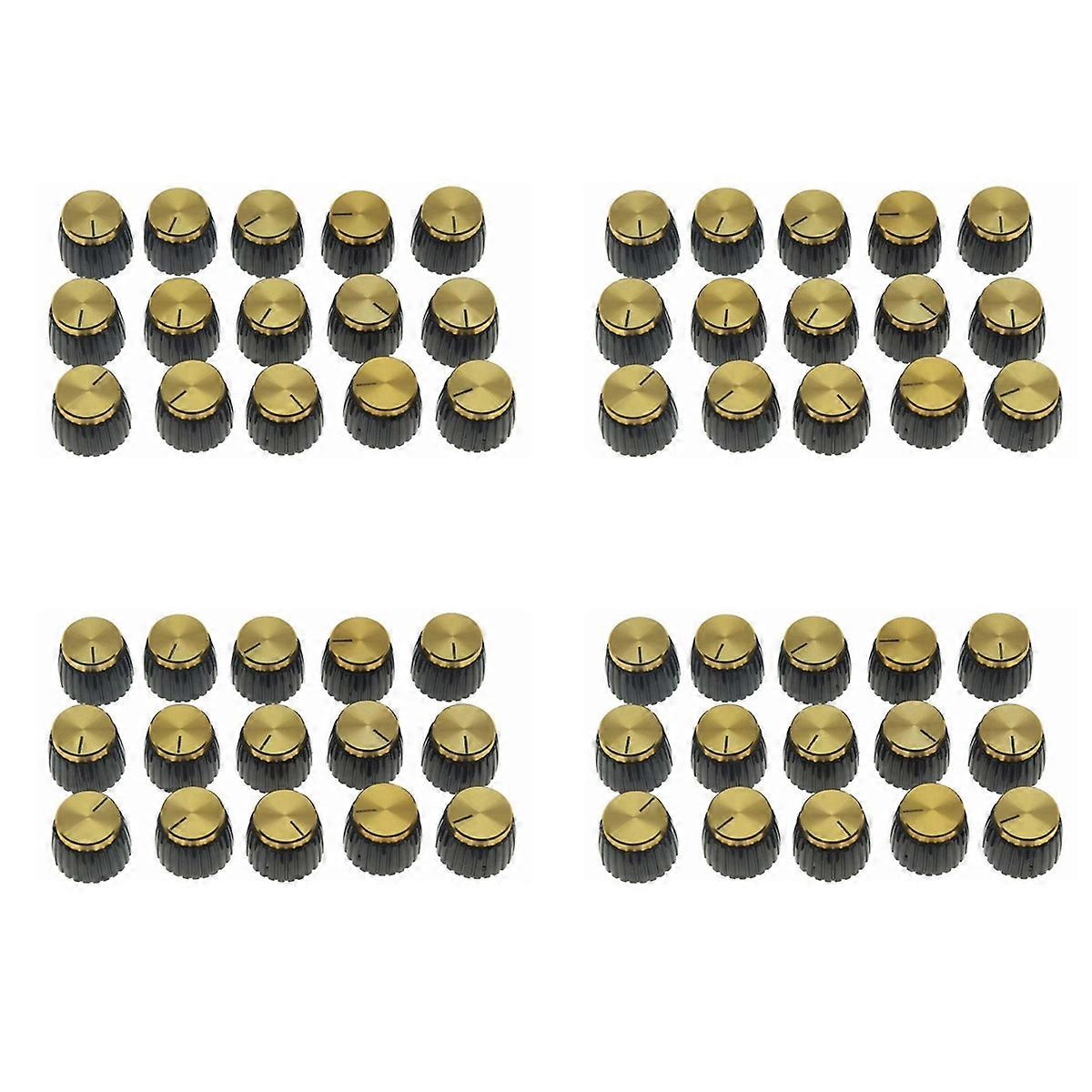 15Pcs Guitar AMP Amplifier Push with Cap Top Fits 6Mm Diameter Pots