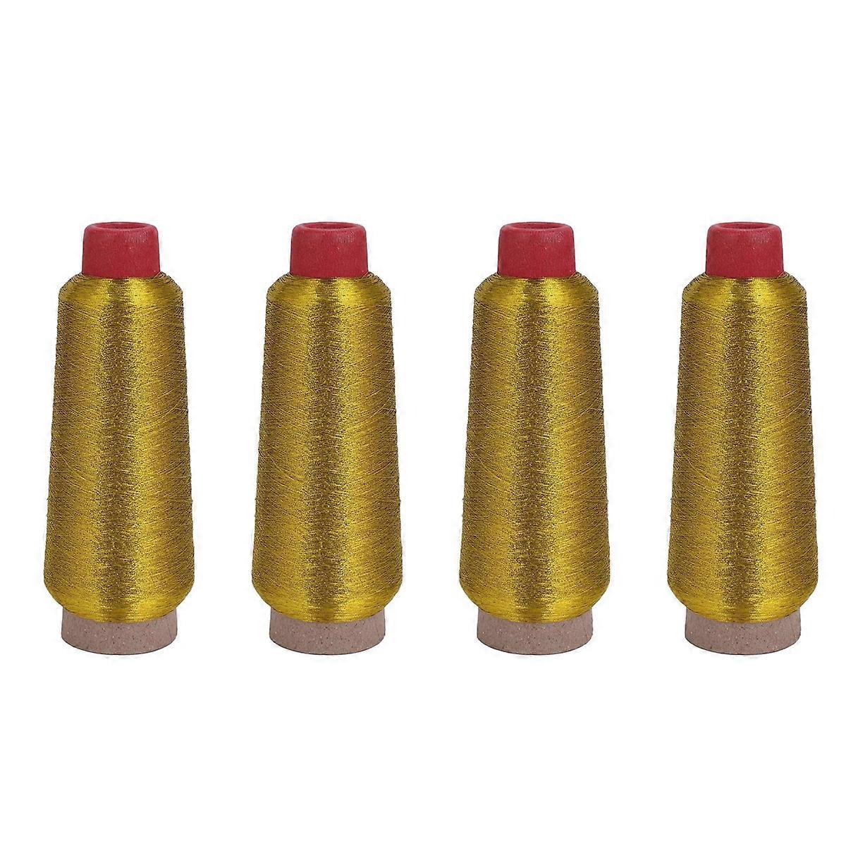 コンピューター - 3000Mミシン糸メタリック織りラインゴールド