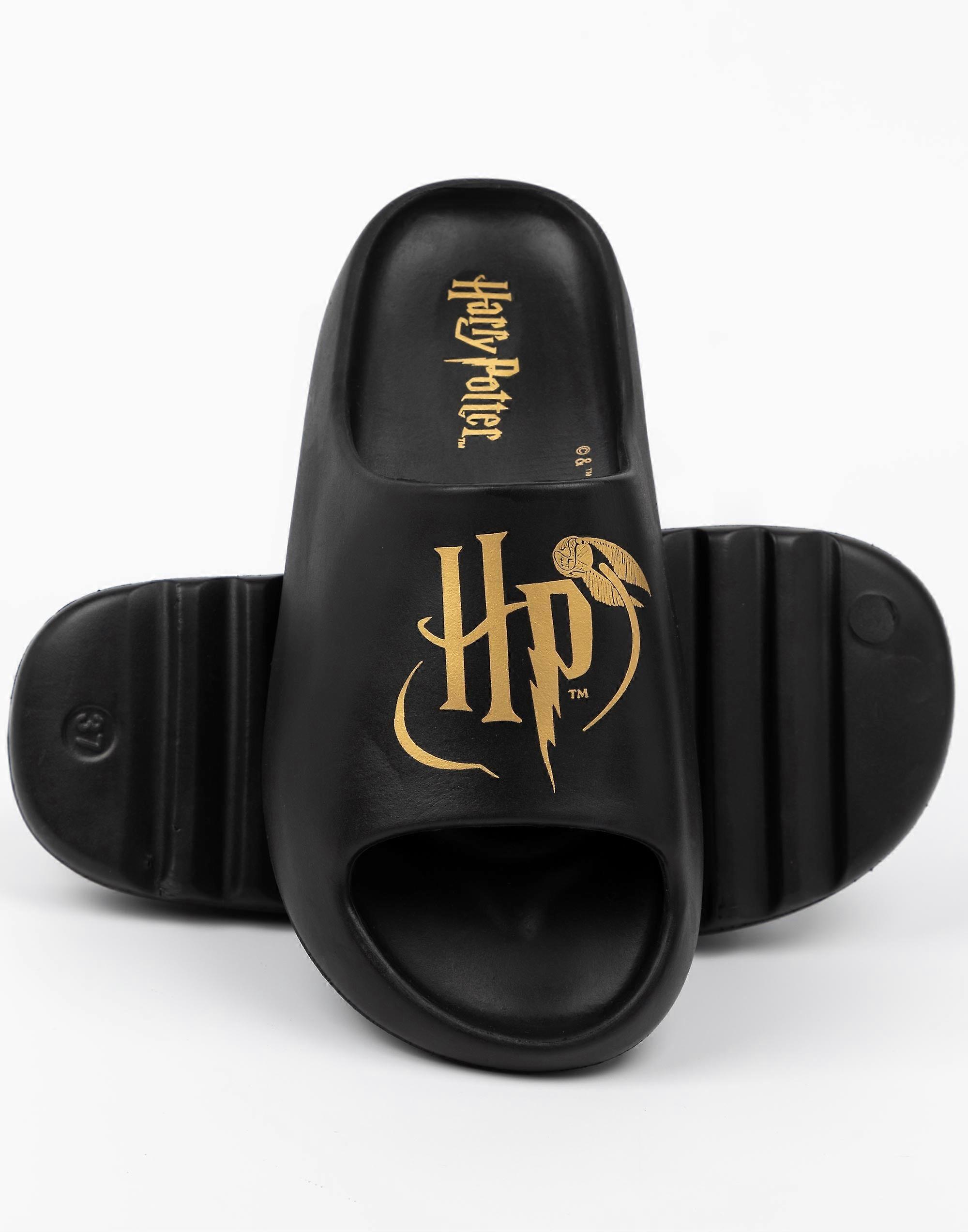 Harry Potter Womens Sliders Svart Logotyp