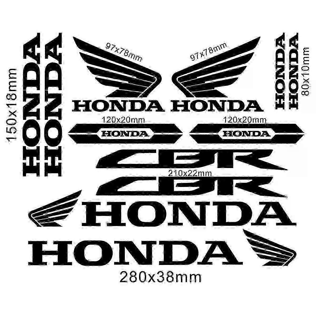 مجموعة ملصقات دراجة نارية لخزان الوقود Honda CBR HRC وملصقات زخرفة الخوذة