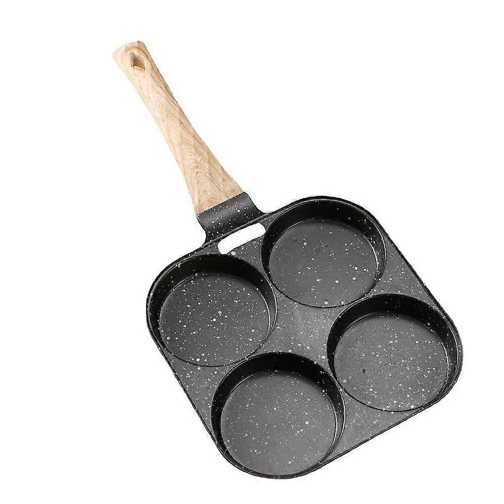 4-Cup Egg Pan For Omelettes Bacon Pancakes Gas Stove Compatible Non-Stick Easy Clean