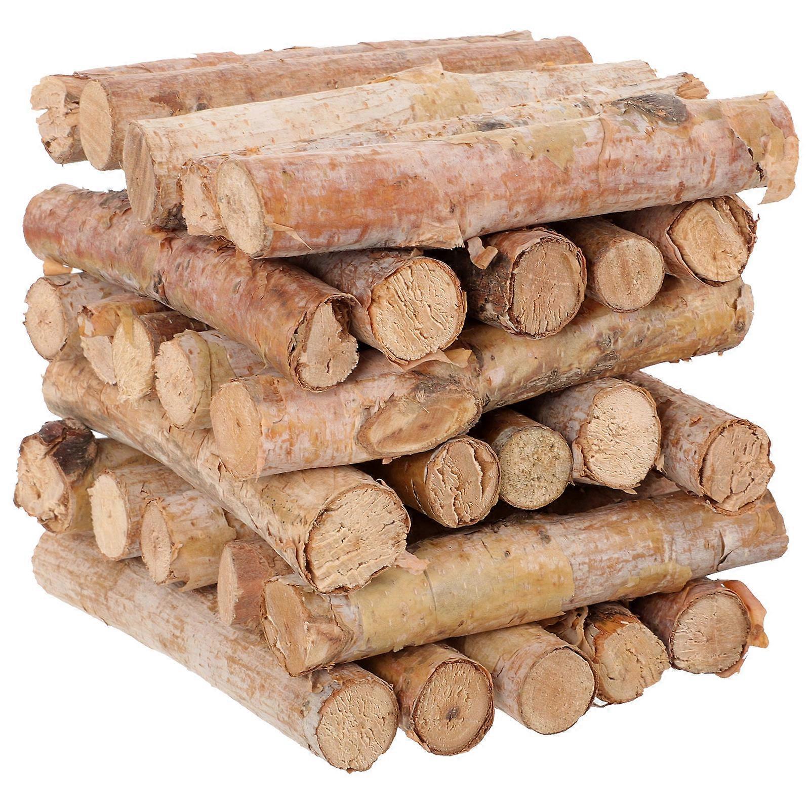 Natural Sticks for Decor 30Pcs Wood Log Sticks for Craft Projects