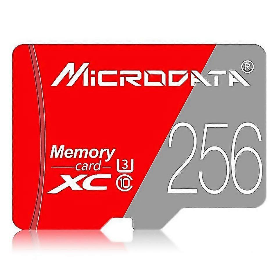 For Microdata 256gb Class10 And Tfmicro Sd Memory Card Red Grey