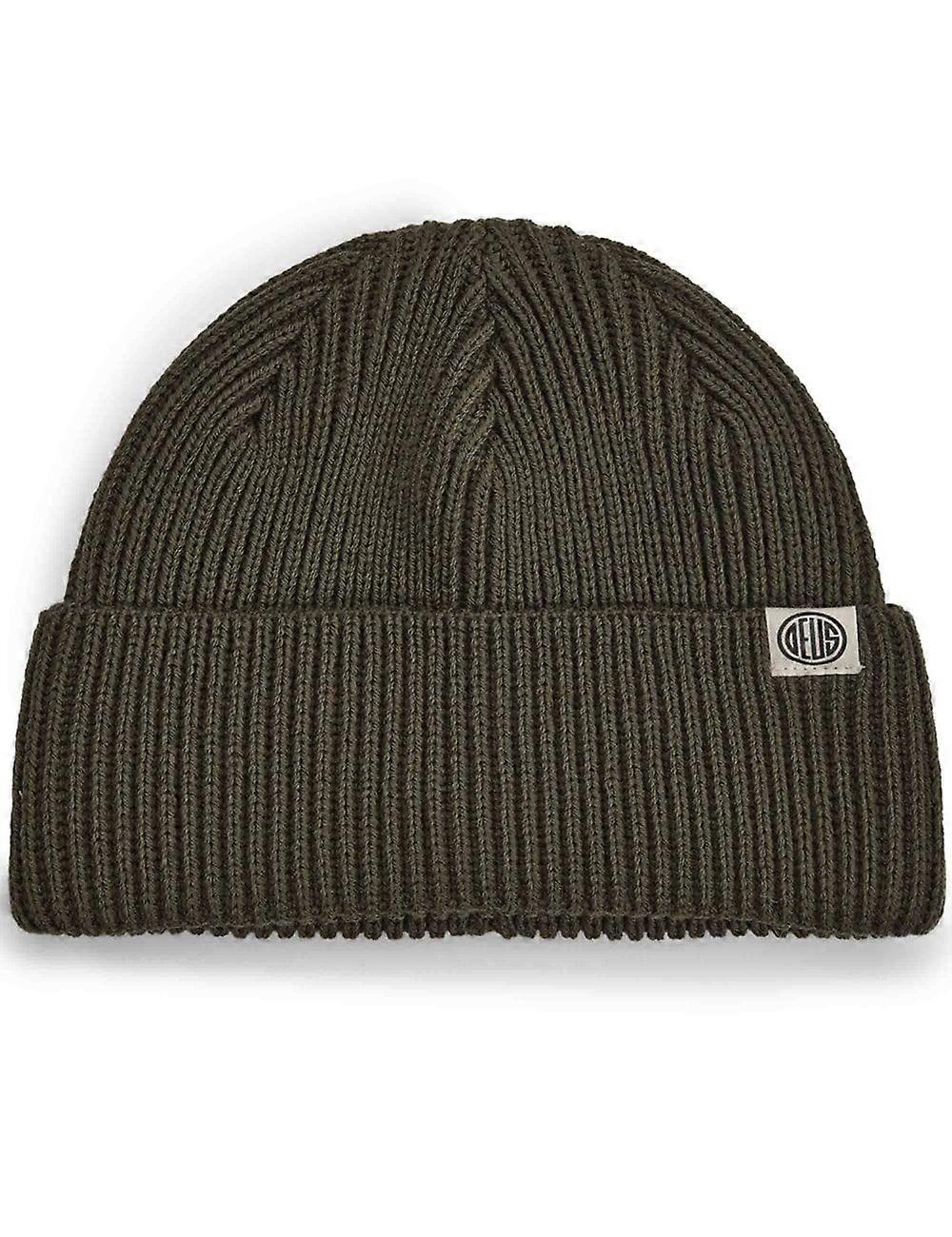 Men's Deus Ex Machina Pill Merino Beanie Hat - Dollar Green