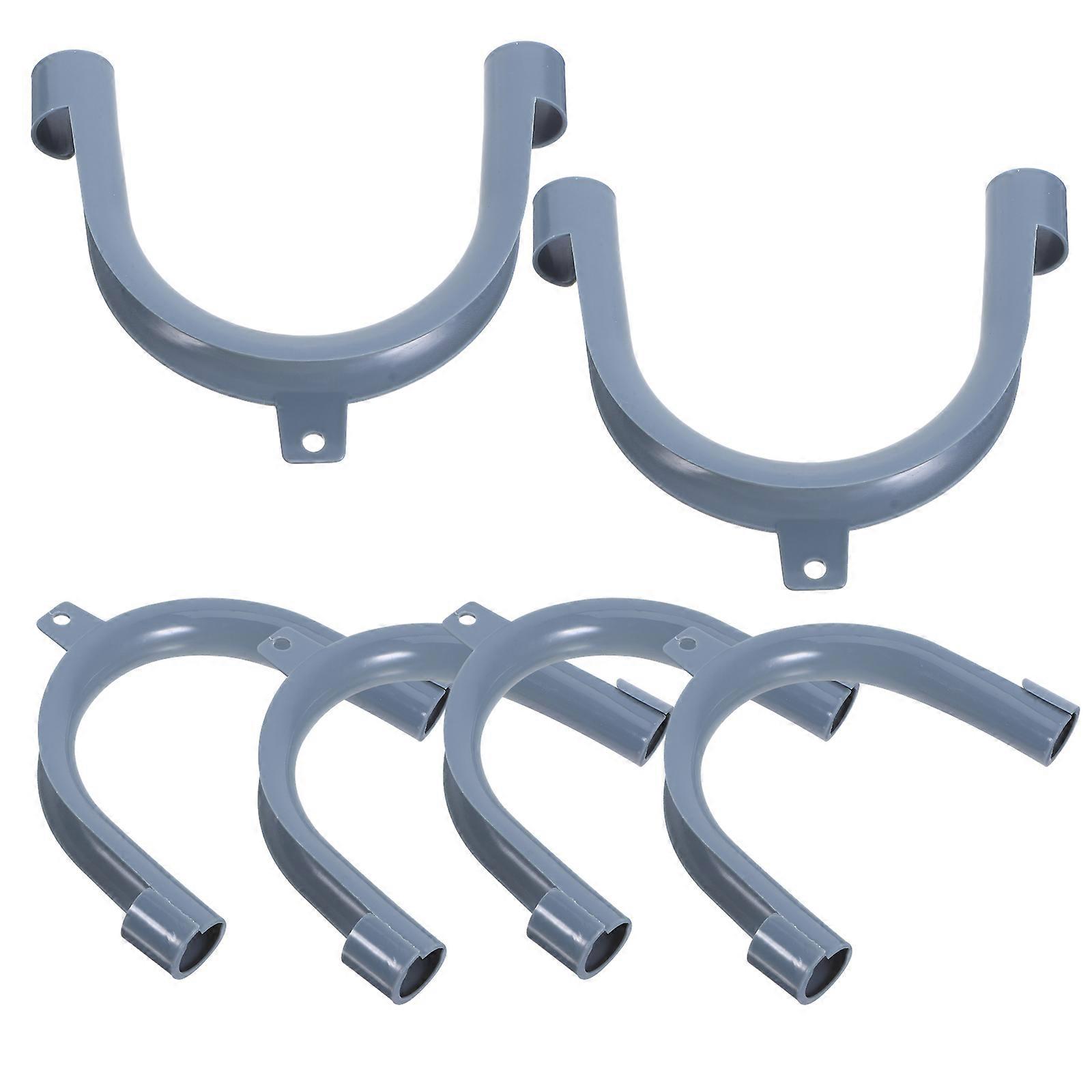 Drain Outlet Hose Hook U-Shaped Washer Drain Pipe Holder 6Pcs Pack