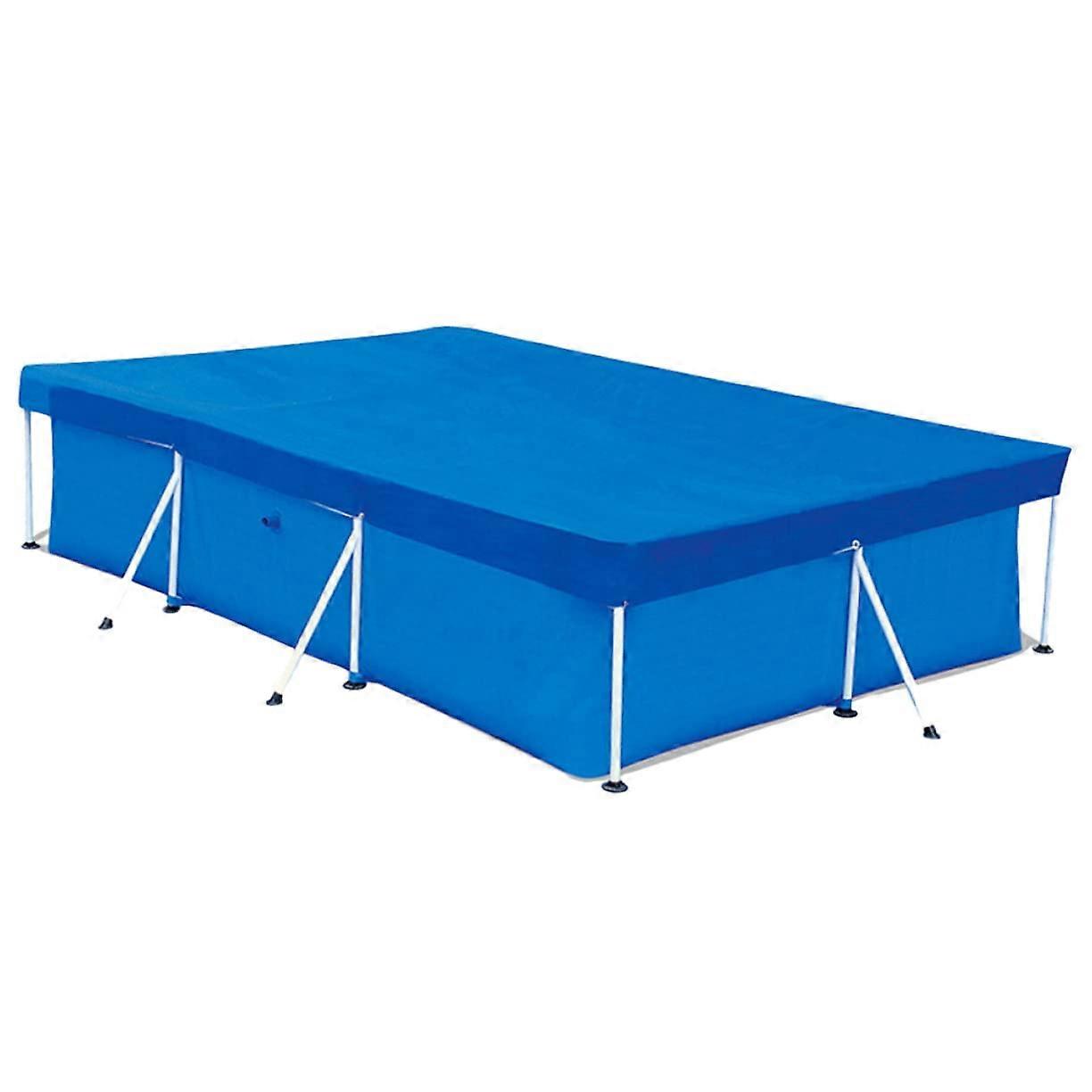 Pe Fabric Weaving Pool Cover For Inflatable And Frame Pools, Blue, Durable Rain And Dirt Protection, Outdoor Use