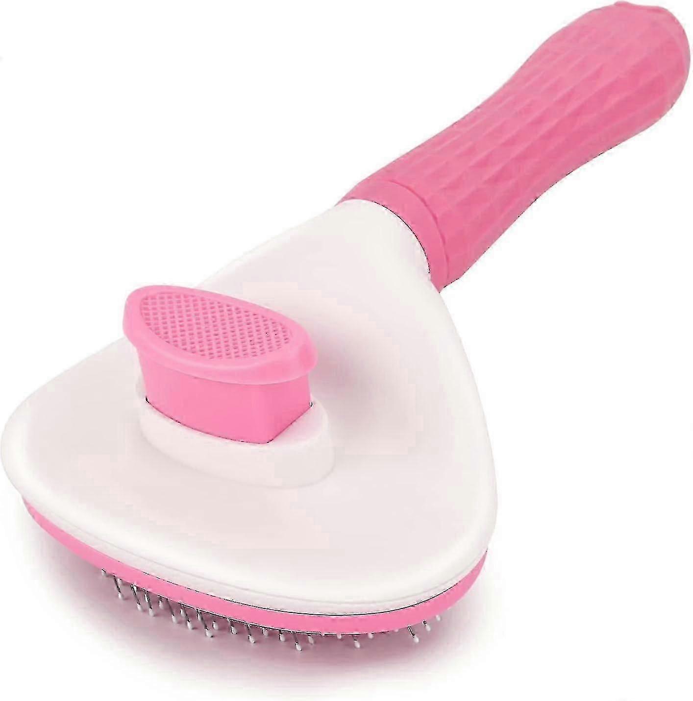 Self-Cleaning Slicker Brush for Dogs, Cats, and Rabbits Effortlessly Removes Loose Undercoat, Ideal Massaging Tool Suitable for Various Pe