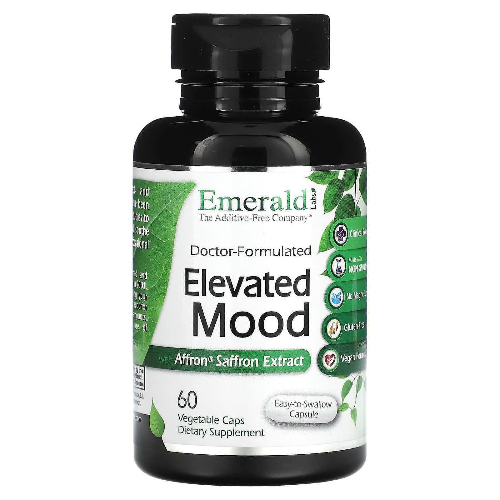 Emerald Laboratories, Elevated Mood with Affron® Saffron Extract, 60 Vegetable Caps