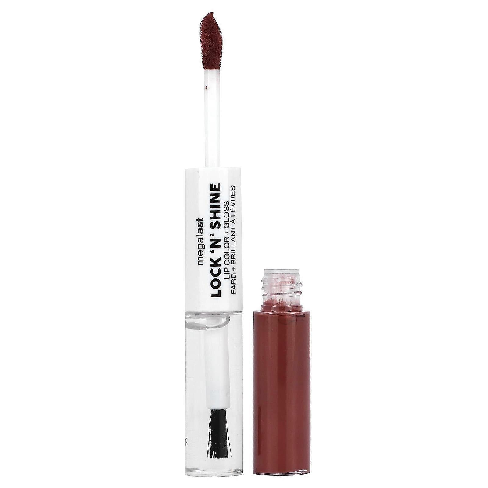 MegaLast, Lock 'N' Shine, Lip Color + Gloss, Affogato Dreams, 0.26 fl oz (8 ml)