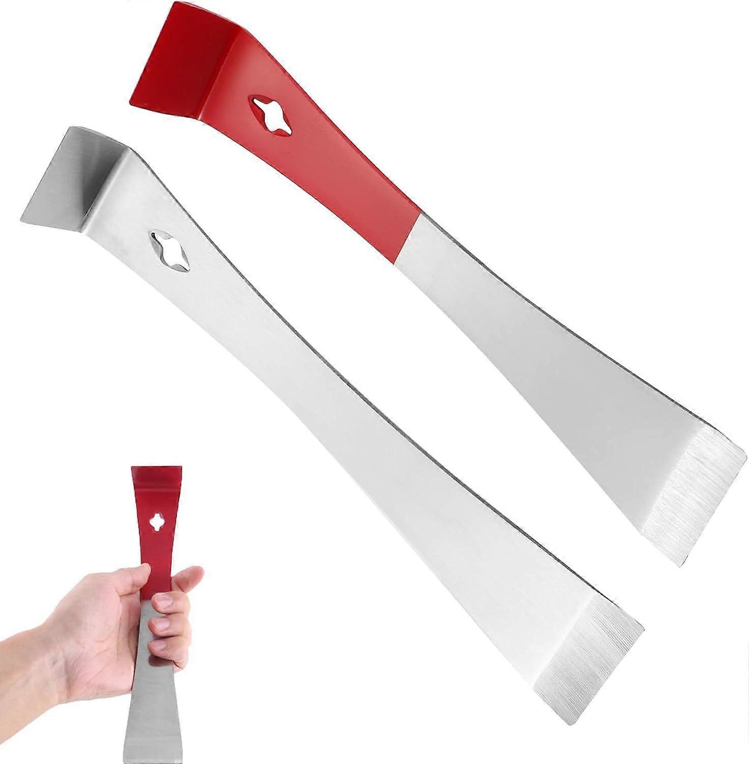 2 Pcs Pry Bar Crow Bar Crowbar Mini Pry Bar Flat Mini Crowbar Tool Thin Trim Bar Small Pry Bar Scraper Multipurpose Crow Bar Beekeeping Equipment for 