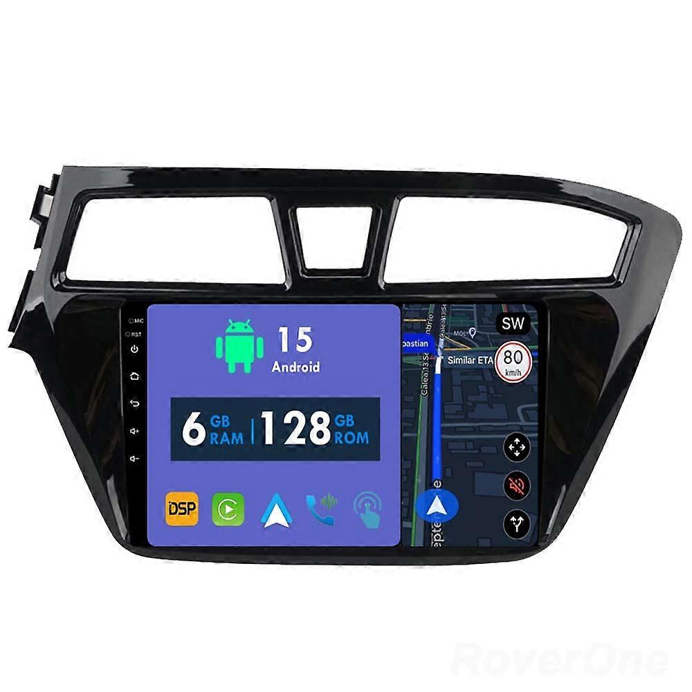 Car Radio 6G+128G CarPlay GPS Navigation Head Unit for Hyundai i20 2 II GB 2014 - 2018 Android Auto Bluetooth Stereo Touch Screen