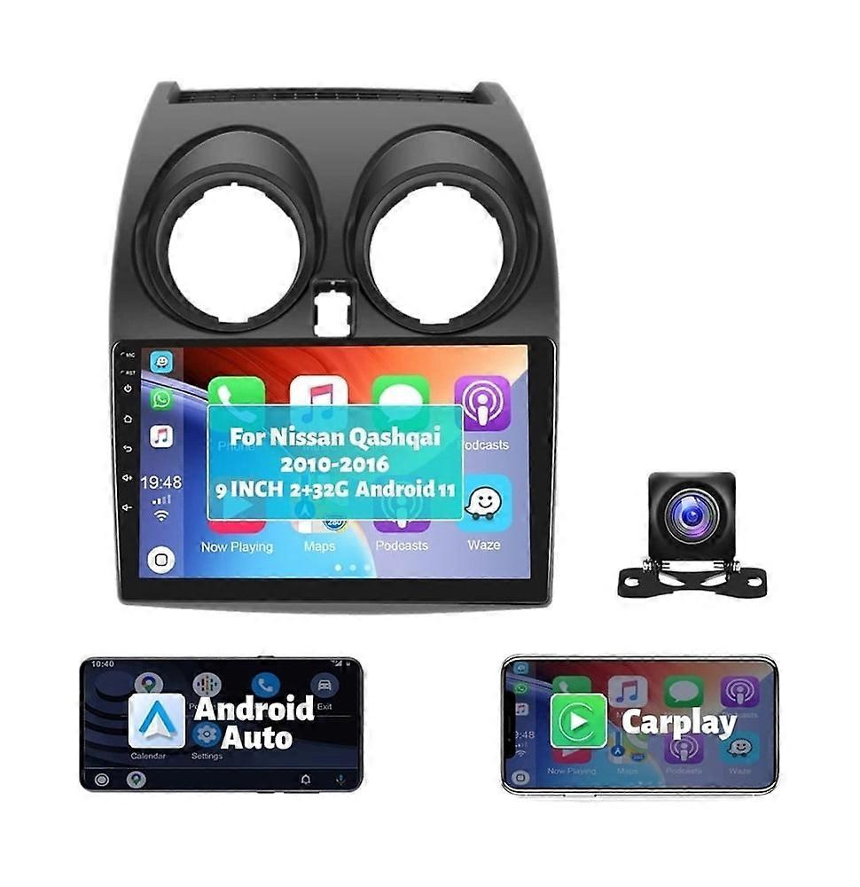 Stereo Radio for Nissan Qashqai 2006-2013 Android Carplay GPS 2+32G