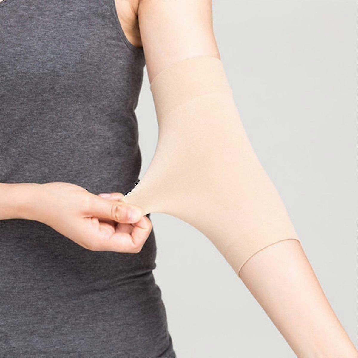 1 paio di coperture per tatuaggio maniche a compressione Bande per avambraccio Correttore Supporto colore della pelle Tatuaggio Post-trattamento Protezione UV Oversleeve