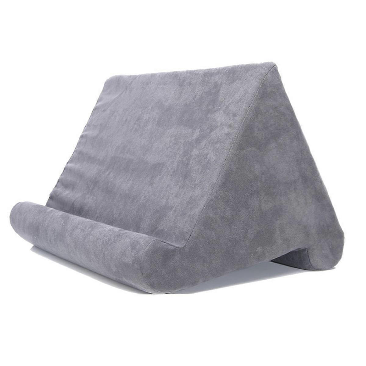 Tablet Pillow Stand Multi-Function Tablet Phone Stand Cushion for Mobile Phone Laptop Holder Support Bed Bracket Grey