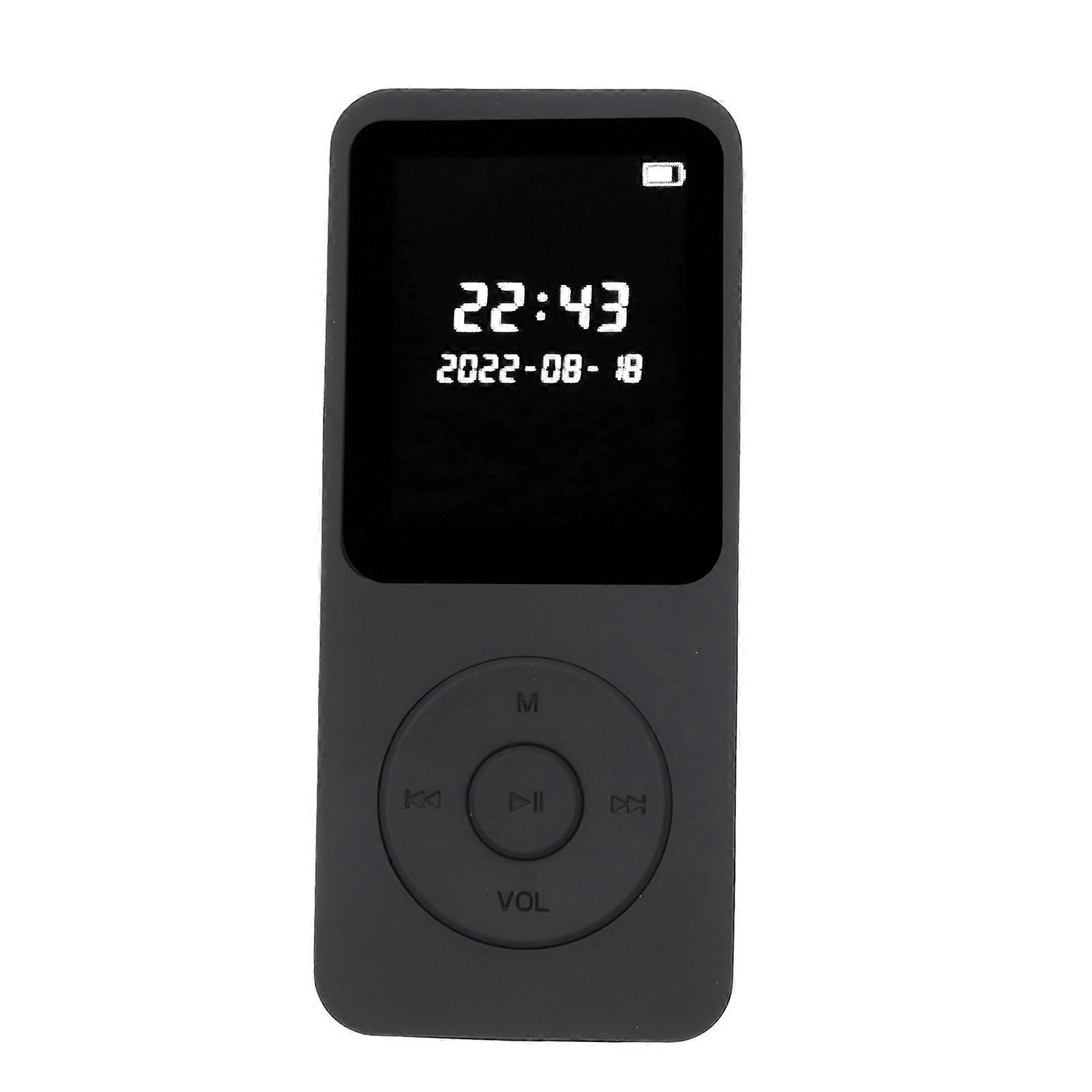 MP3 MP4 Player Bluetooth 5.0 Ultra Thin Digital LCD 1.77 Inch Screen Built in HD Speakers Portable HiFi Music Player With 32G Memory Card 