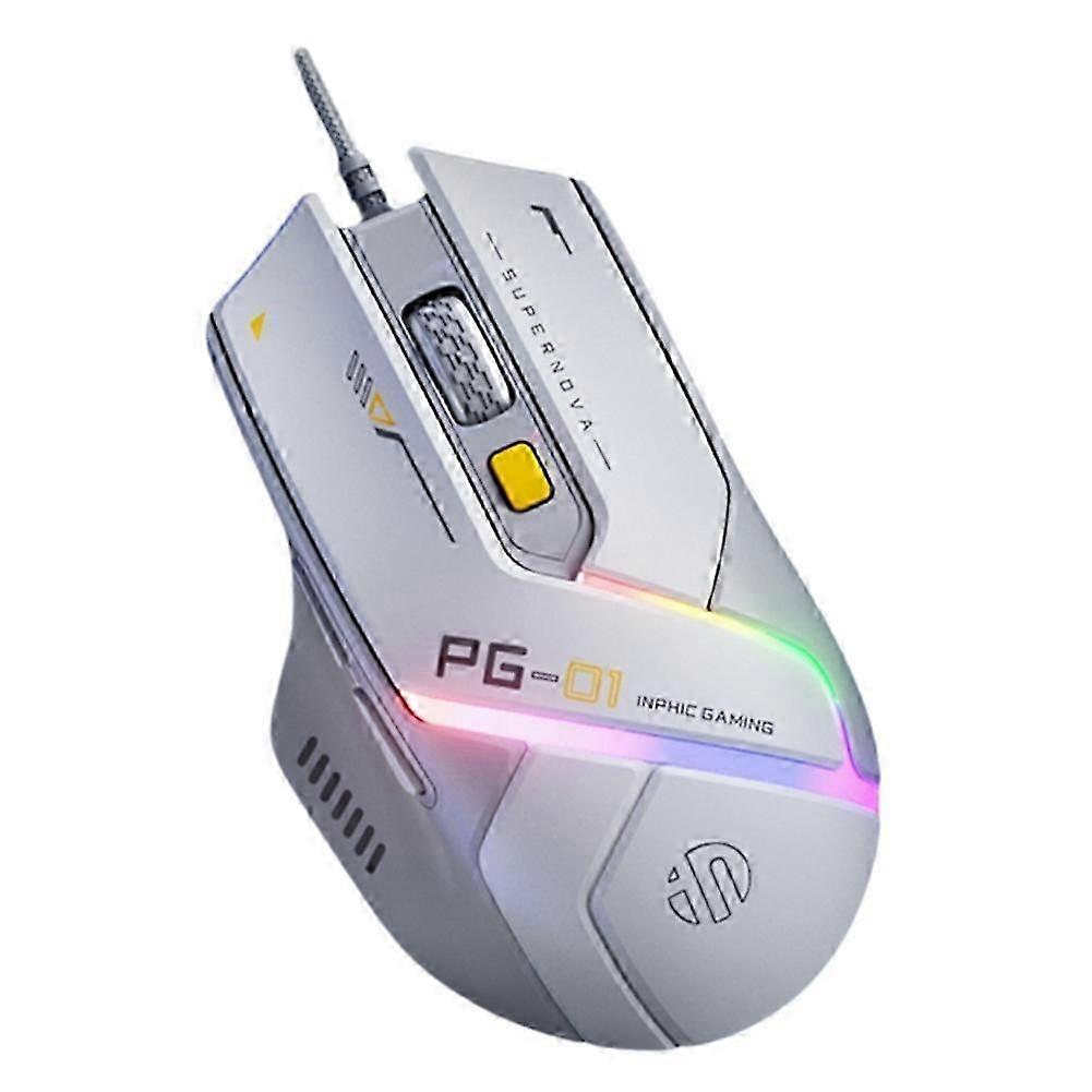 PG1 Wired Gaming Mouse Ergonomic E-Sports Macro Programming RGB Competitive Peripheral