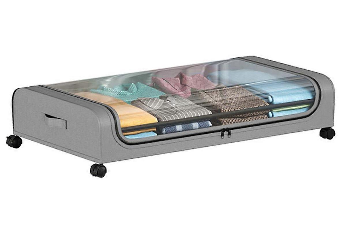 32L Under Bed Storage Container with Wheels Shoe Storage