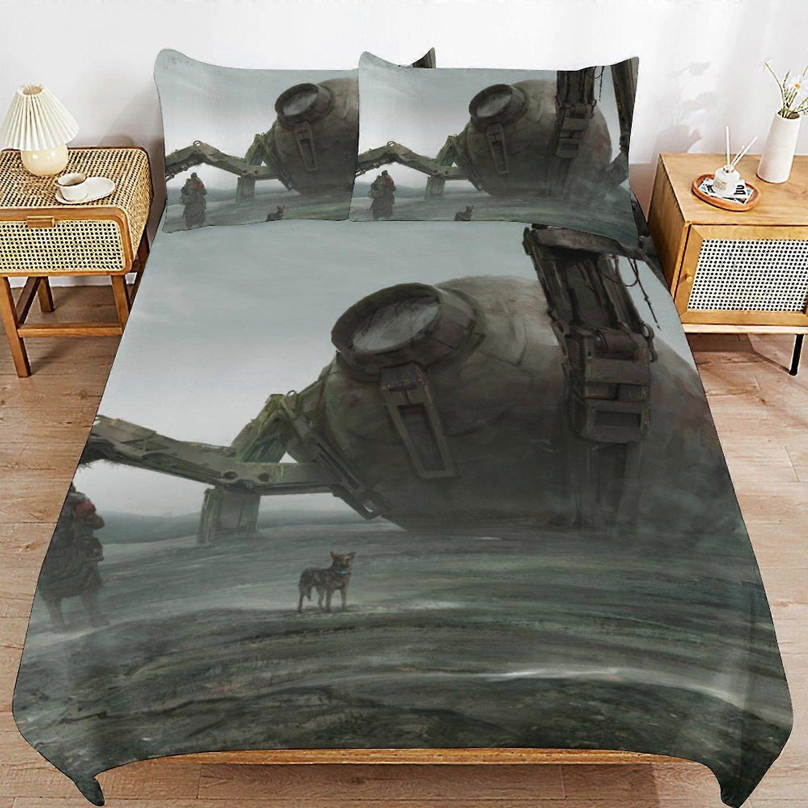d136 War of the Robots Smooth Sleep Comfort Soft Zipper Closure Durable Bedding Duvet Cover Sets for Bedroom Design b136