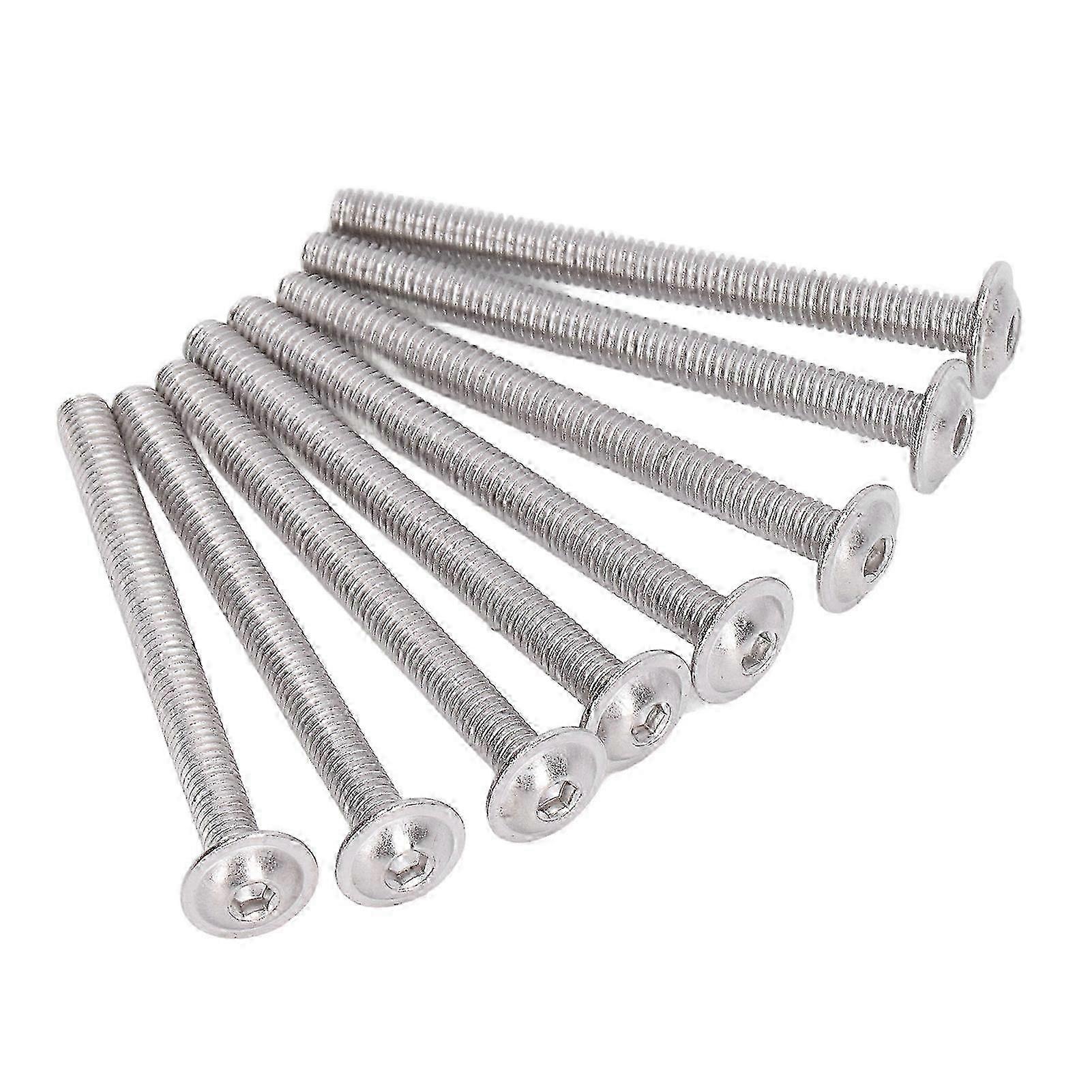 50Pcs Flanged Button Head Screws A2?70 Stainless Steel Buttons Heads Socket Caps Bolts KitM4x40mm