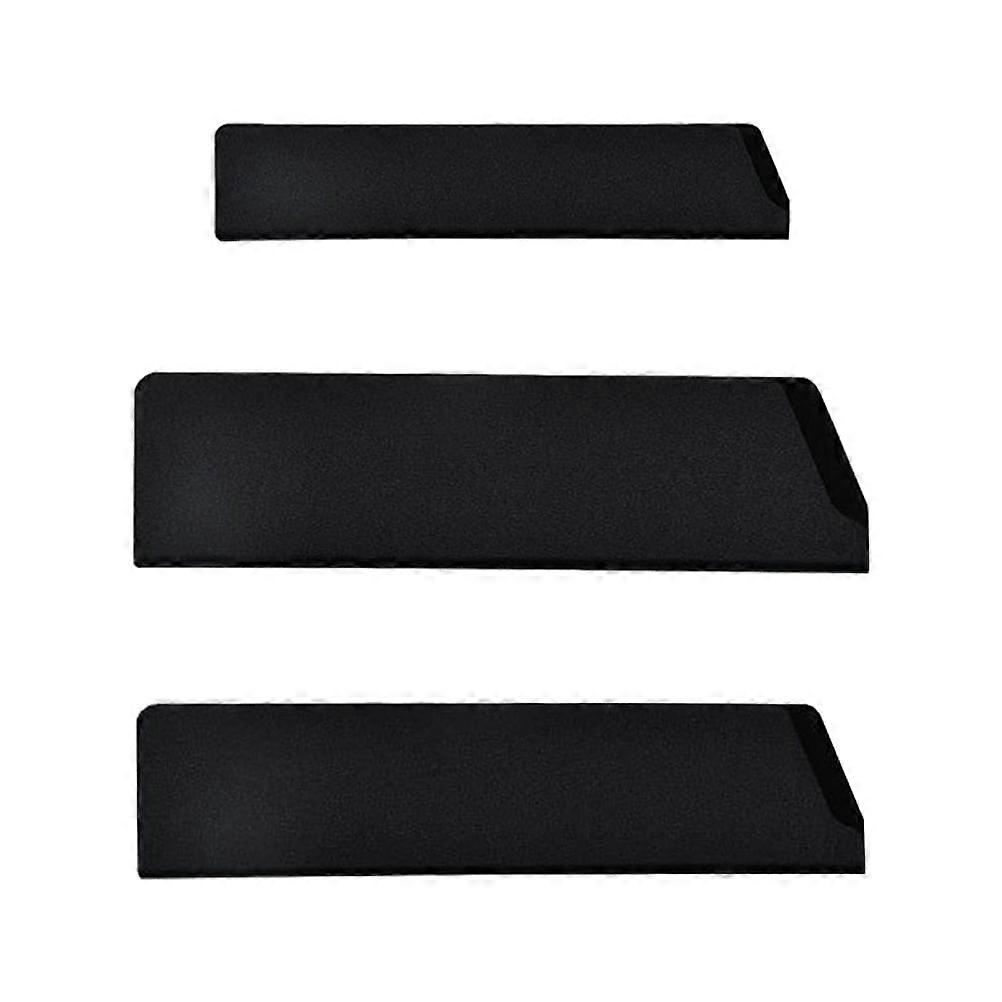 3 Pcs Chef Knife Set Jacket Kitchen Knifeset Abs Flocking