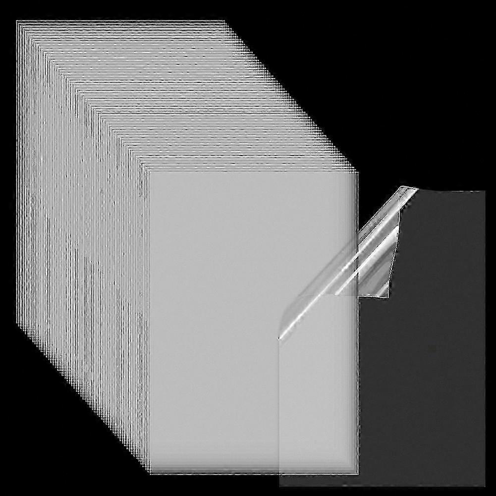 A4 PET Clear Transparency Film for Inkjet Printers, 60 Sheets Transparent Plastic Paper for Crafting and Design Projects