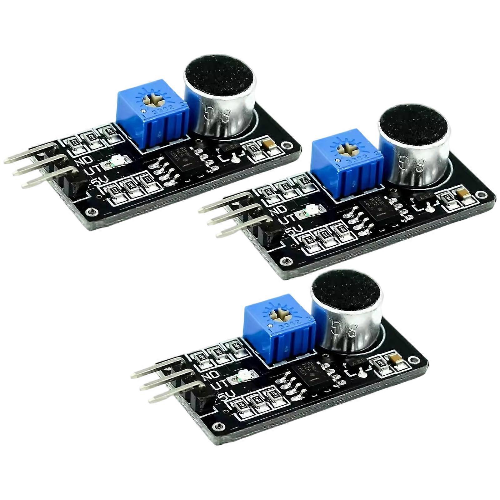 Adjustable Sensitivity LM393 Sound Sensors Module Low Level Signal Output Compatible For DIY Electronics And Home Automation Systems Multicolor