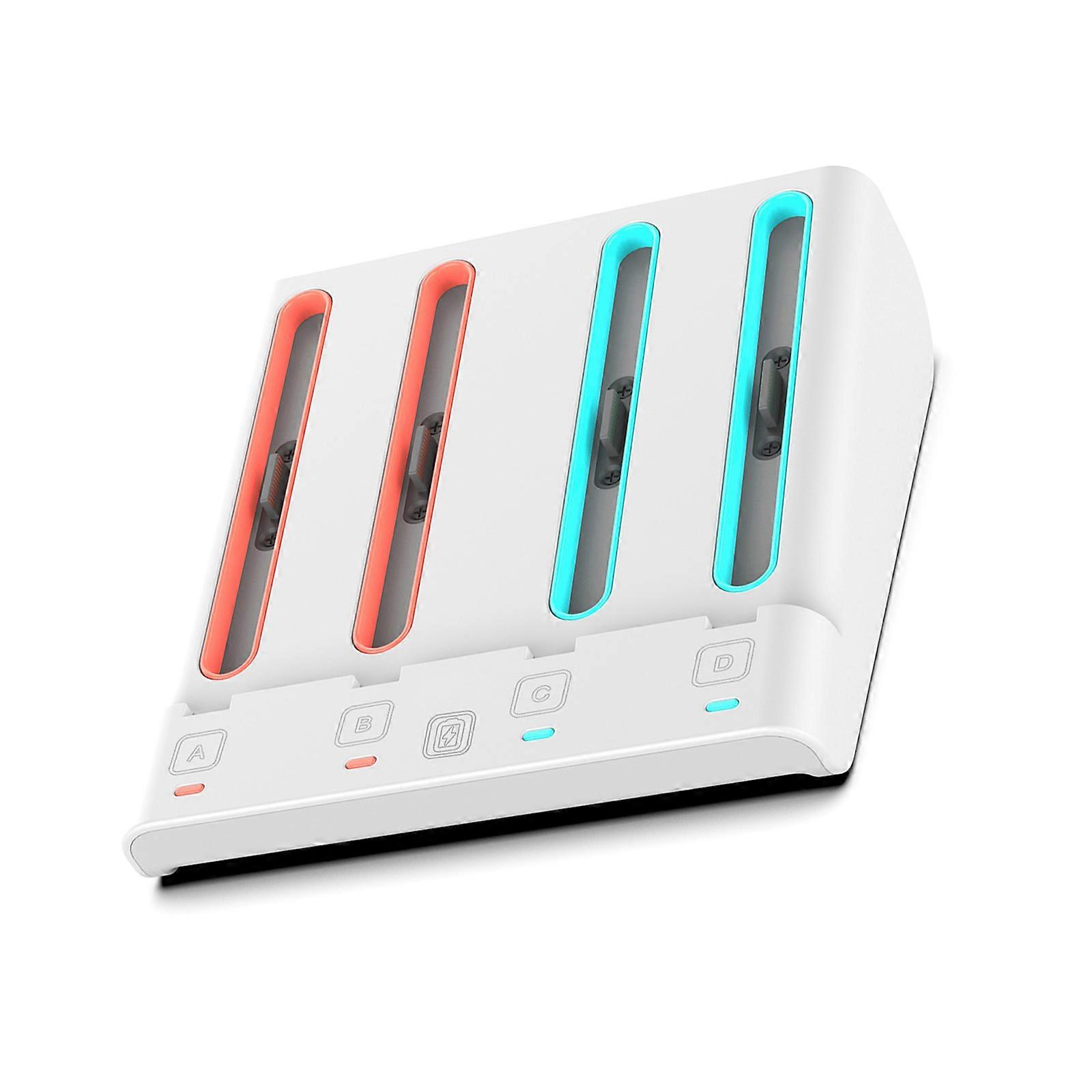 Replacement Game Controller Charging Station 4 in 1 with LED Light Charging Dock for Game Controller Accessories Multicolor