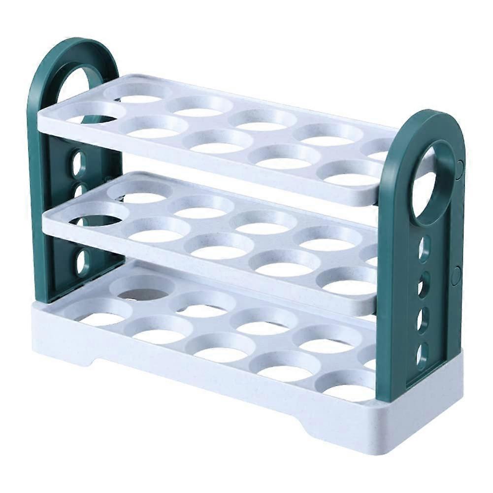 Refrigerator Egg Storage Box SpaceSaving Holder Container for 12 Eggs White Plastic