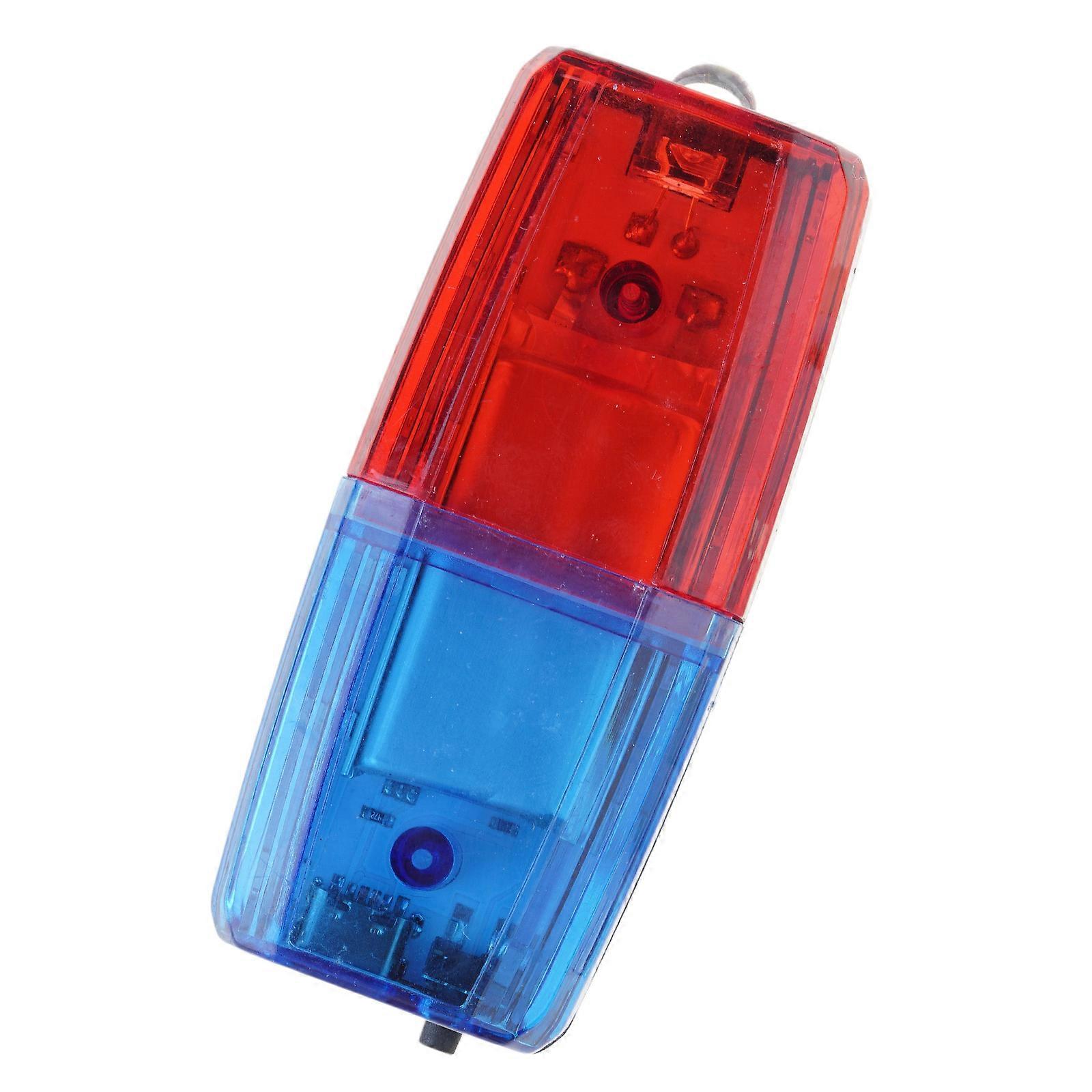 ABS Emergency Alert Light Red Blue LED Signal Adjustable Clamp USB Charging Warning Light For Night Use Multicolor