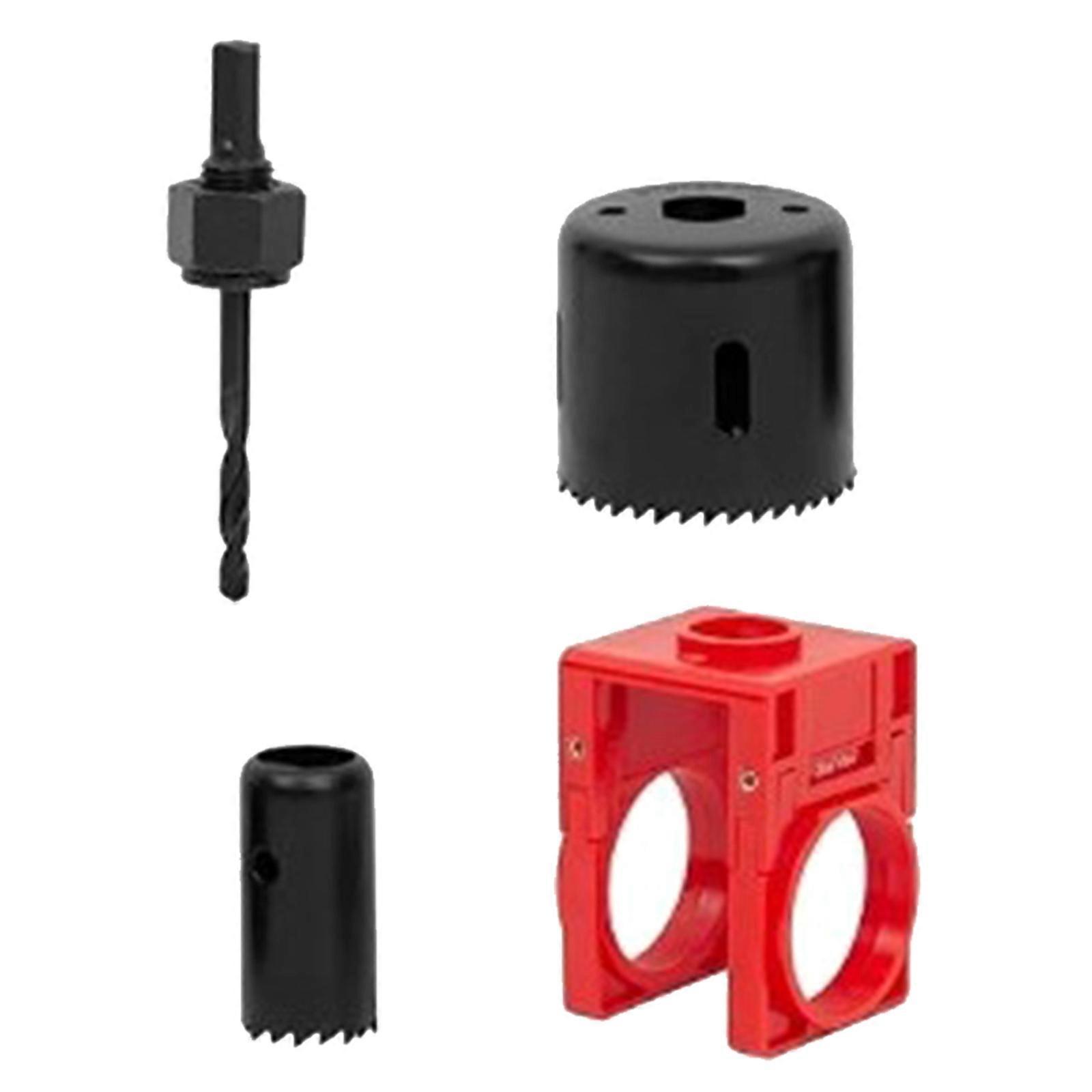 Precise Door Hardware Door Lock Installation Tool Kit With Hole Cutter For Wood Door Lock Fitting Easy Door Lock Install Multicolor