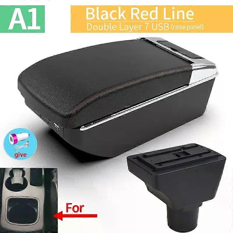 For Ford FIGO Freestyle Endeavour 2018 center console multi-function armrest storage box USB interior modification accessories