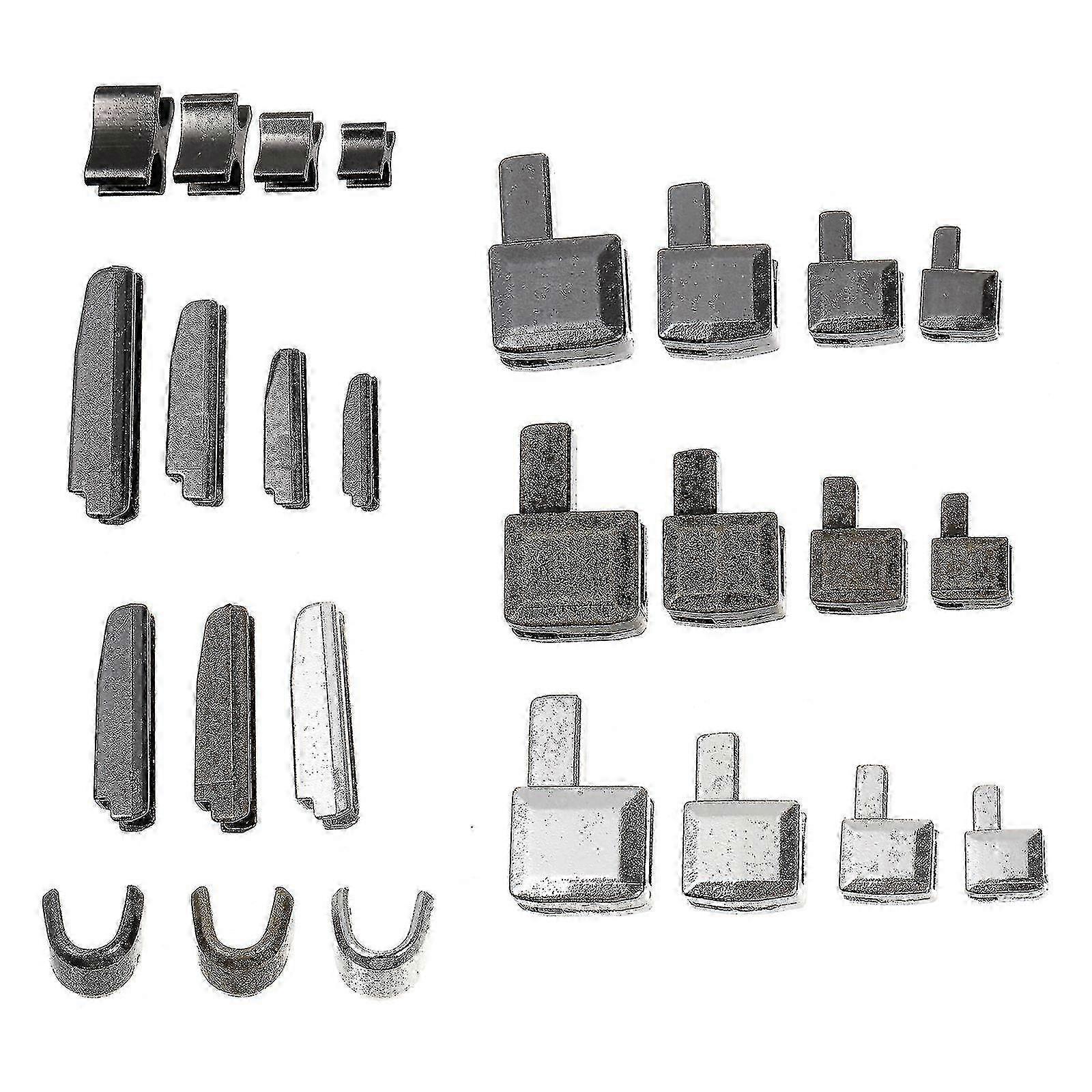 24-Piece Zipper Head Replacement Set for Home Sewing (Mixed Sizes 3/5/8/10)