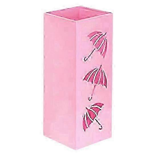 حامل مظلة معدني قائم بذاته شديد التحمل - تصميم حديث لمدخل المكتب المنزلي (أسود) - YT4