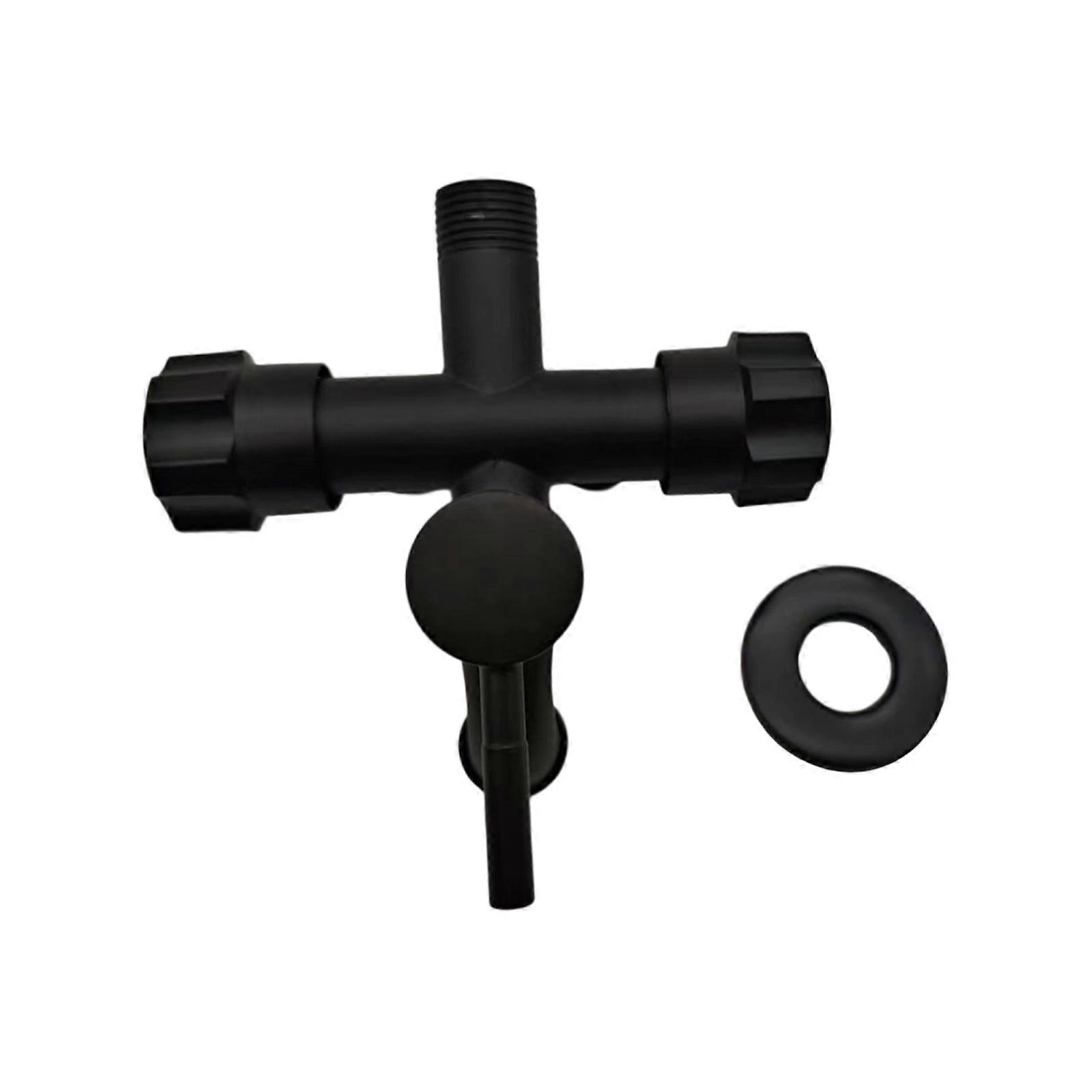 Universal 3 Output Water Supply Valves Metal Faucet Simultaneous Multiple Device Connection Upgrades for Home Appliances Multicolor