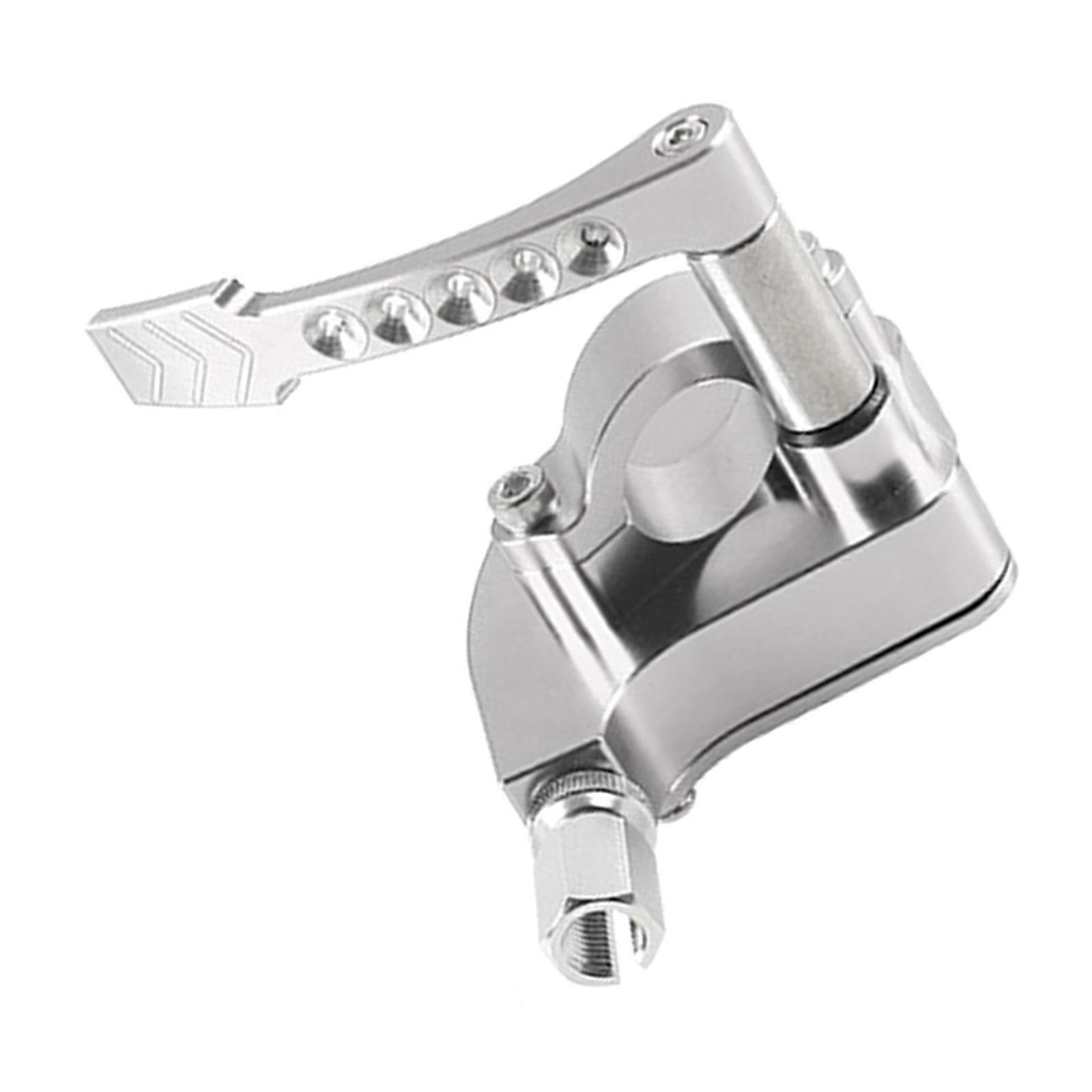 Universals 7/8" 22mm Throttle Lever Thumb Control Handle Assembly Replacements for Motorcycle Scooters ATVs  Silver