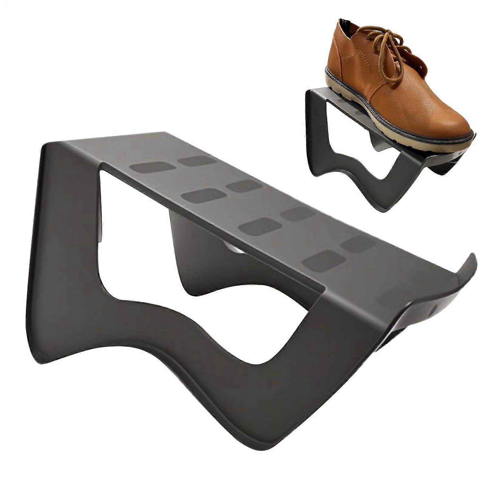 Shoe Organizer Space Saver with Adjustable Stackable NonSlip Holder for Closet, Entryway, Garage Storage